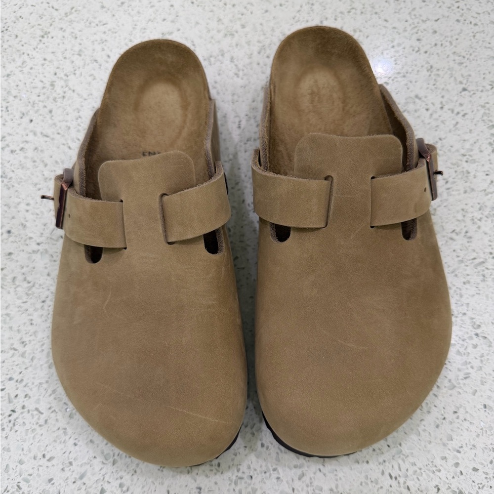 Birkenstock Tobacco Brown Boston Clogs